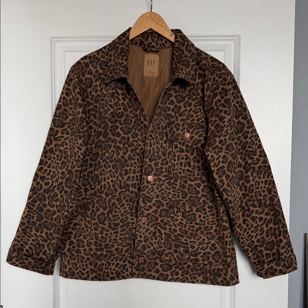 GAP Brown Leopard Pattern Jacket